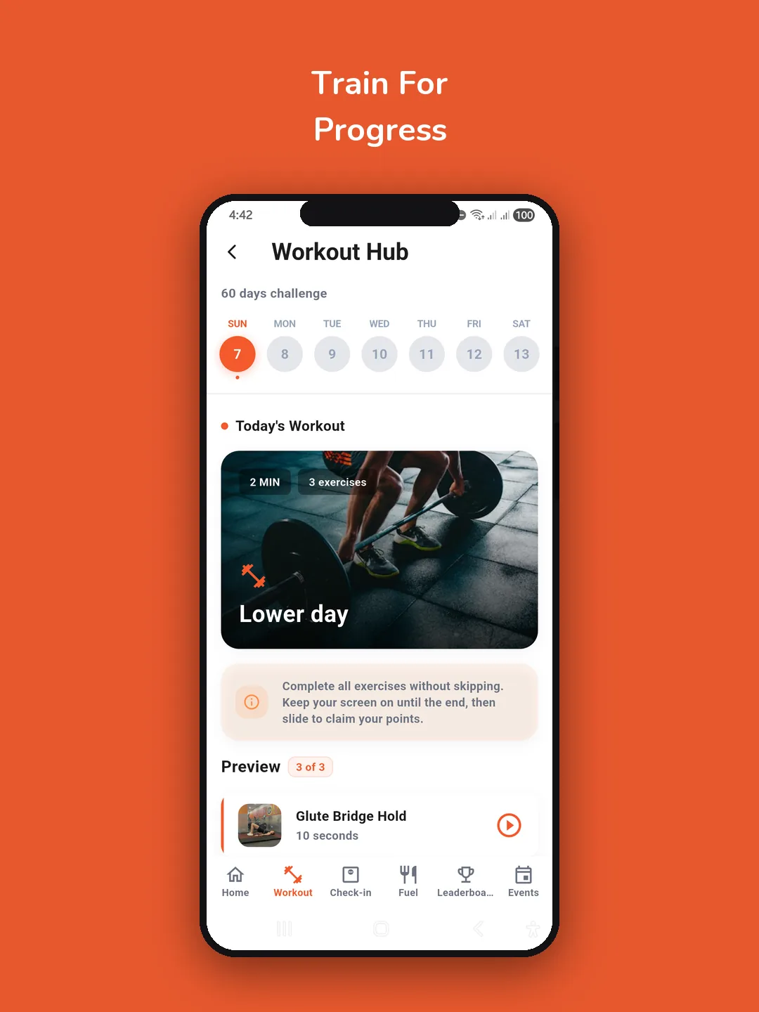 CorpFit Workout Hub